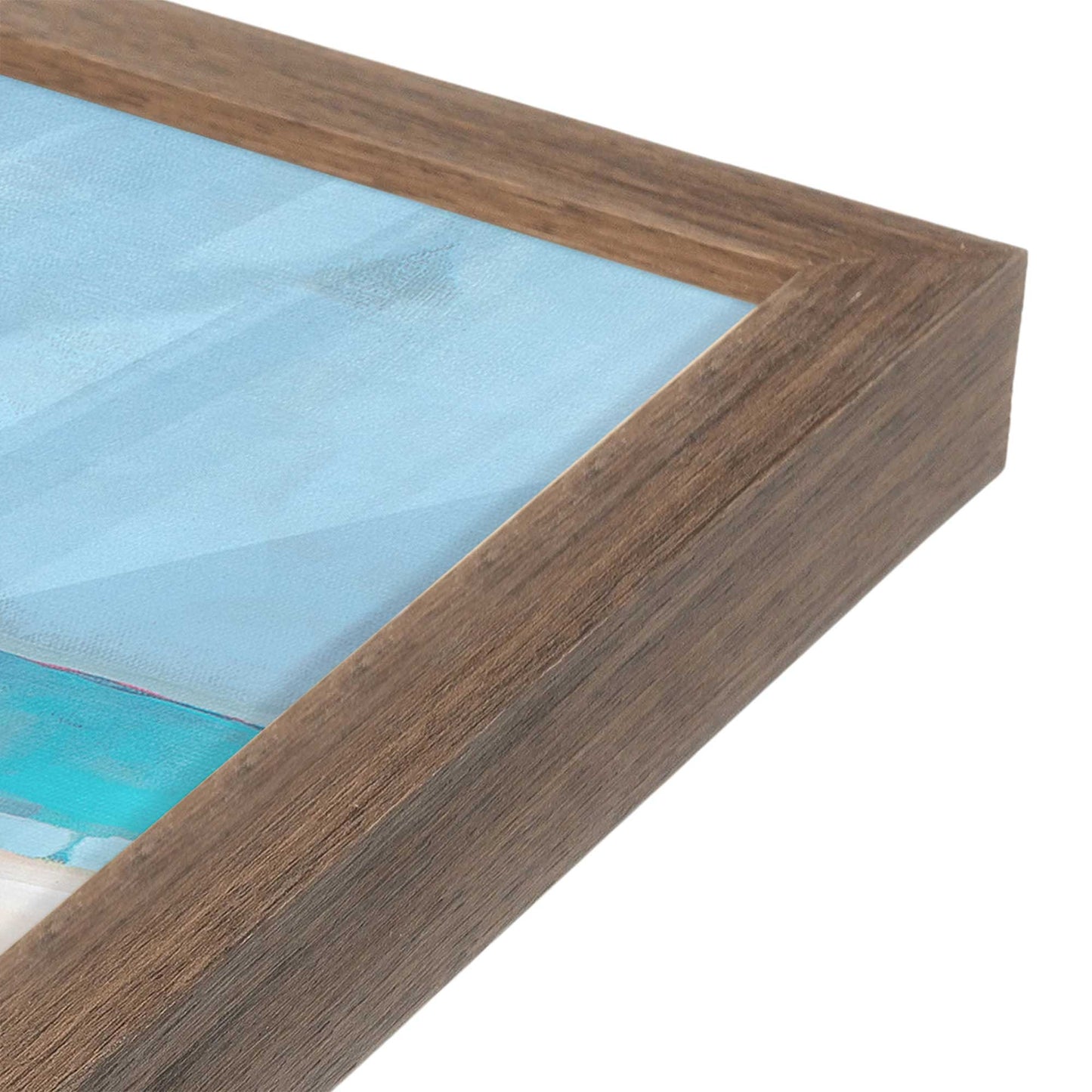 [Color:Walnut], Picture of art in a Walnut frame at an angle