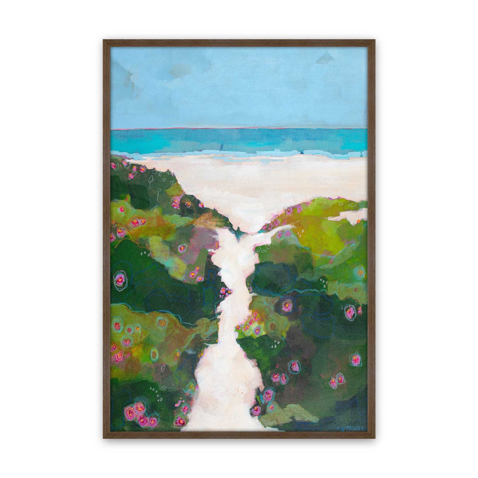[Color:Walnut], Picture of art in a Walnut frame