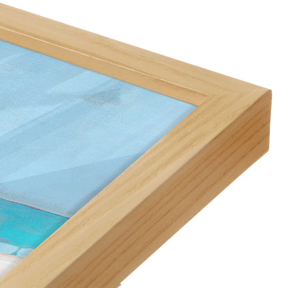 [Color:American Maple], Picture of art in a American Maple frame at an angle