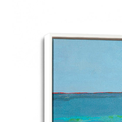 [Color:Opaque White], Picture of art in a White frame at an angle