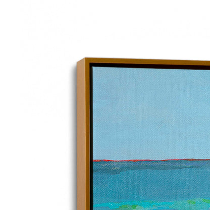 [Color:Polished Gold], Picture of art in a Polished Gold frame at an angle