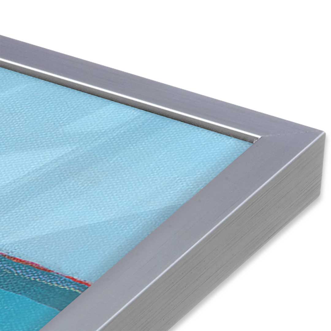 [Color:Polished Chrome], Picture of art in a Polished Chrome frame at an angle