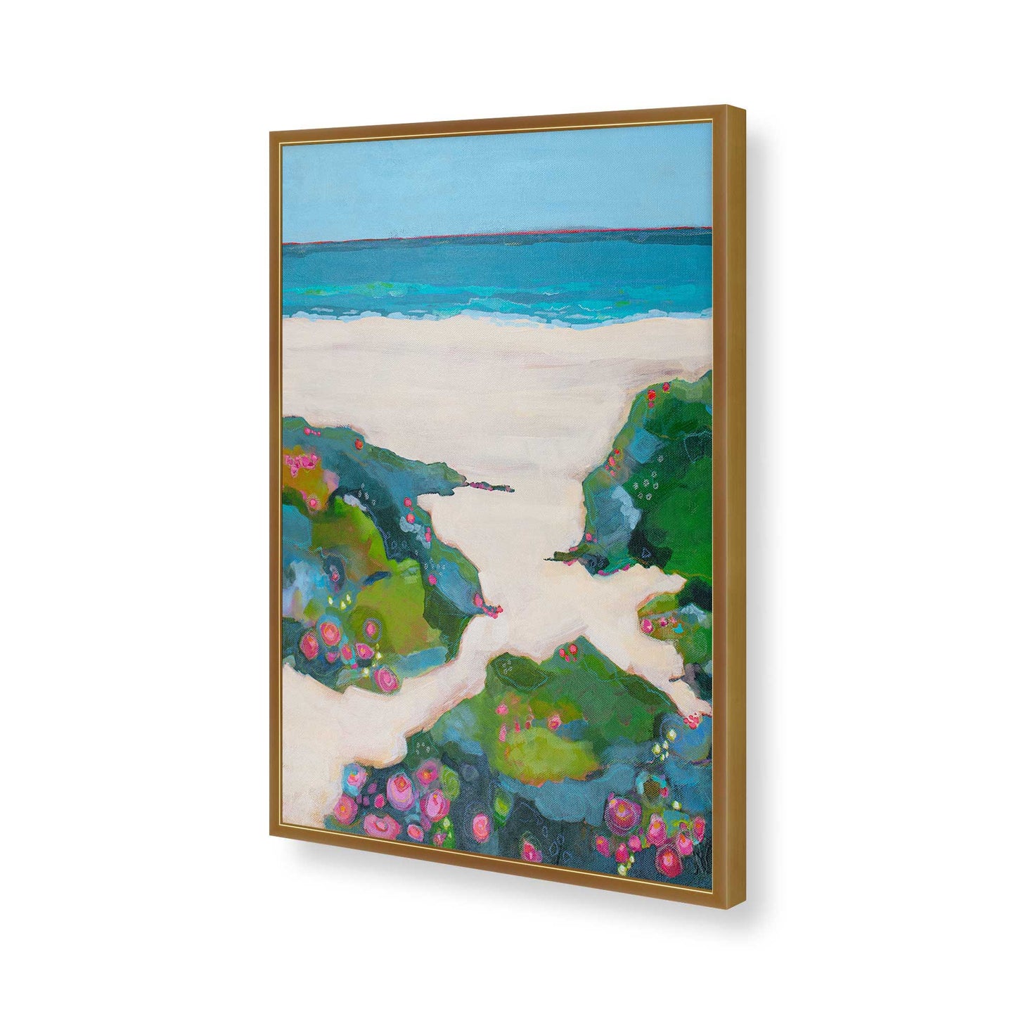 [Color:Polished Gold], Picture of art in a Polished Gold frame of the corner