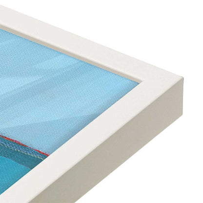 [Color:Opaque White], Picture of art in a Opaque White frame at an angle