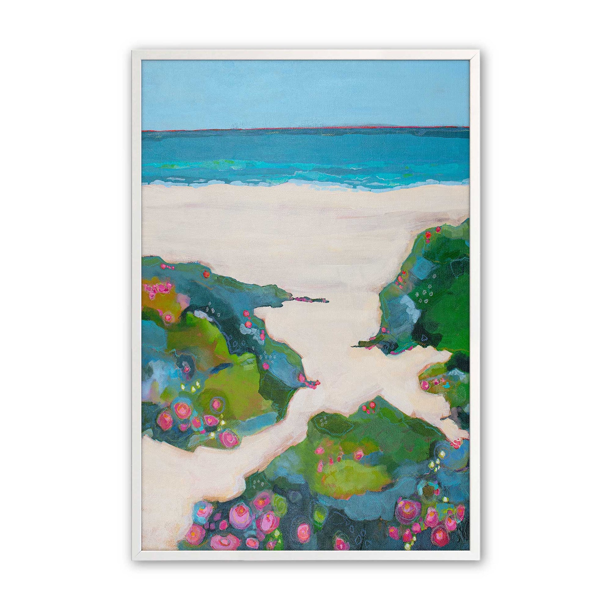 [Color:Opaque White], Picture of art in a Opaque White frame