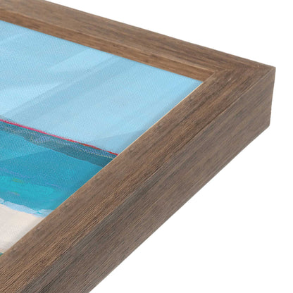 [Color:Walnut], Picture of art in a Walnut frame at an angle