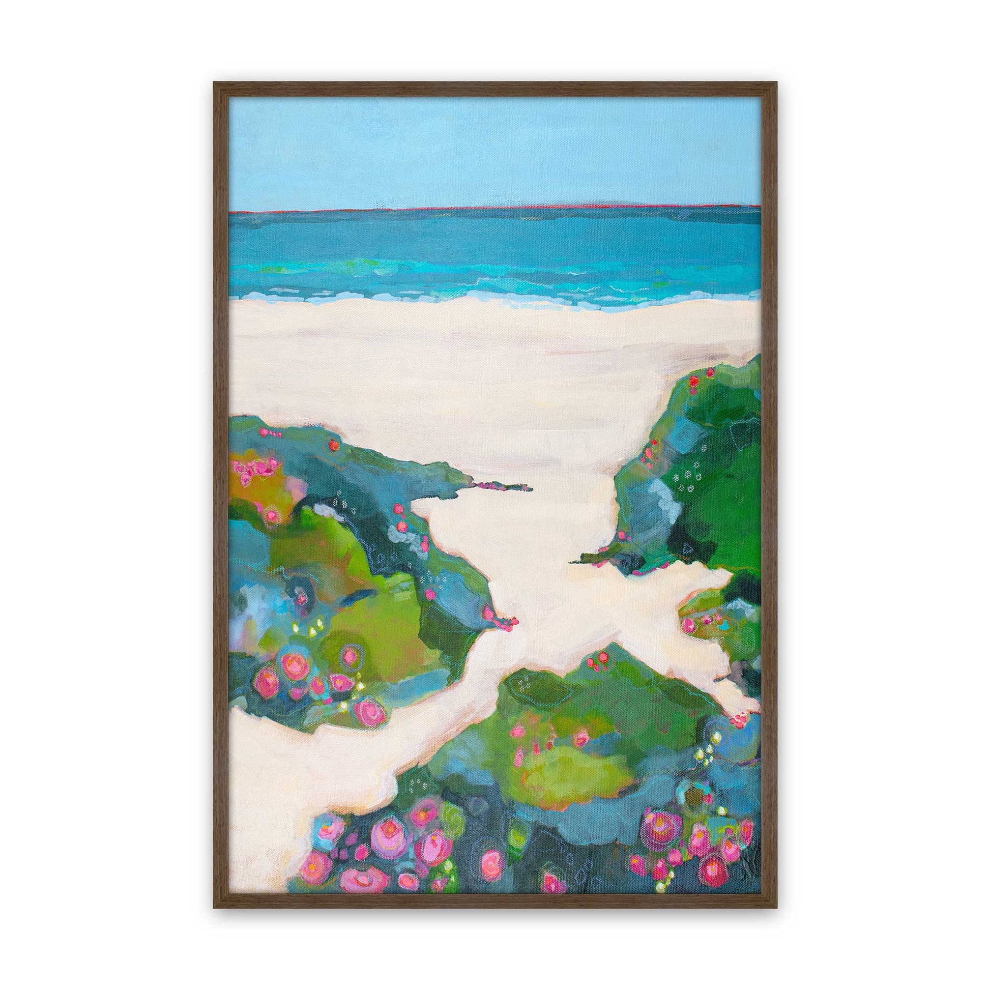 [Color:Walnut], Picture of art in a Walnut frame