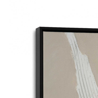 [Color:Satin Black], Picture of art in a Satin Black frame at an angle