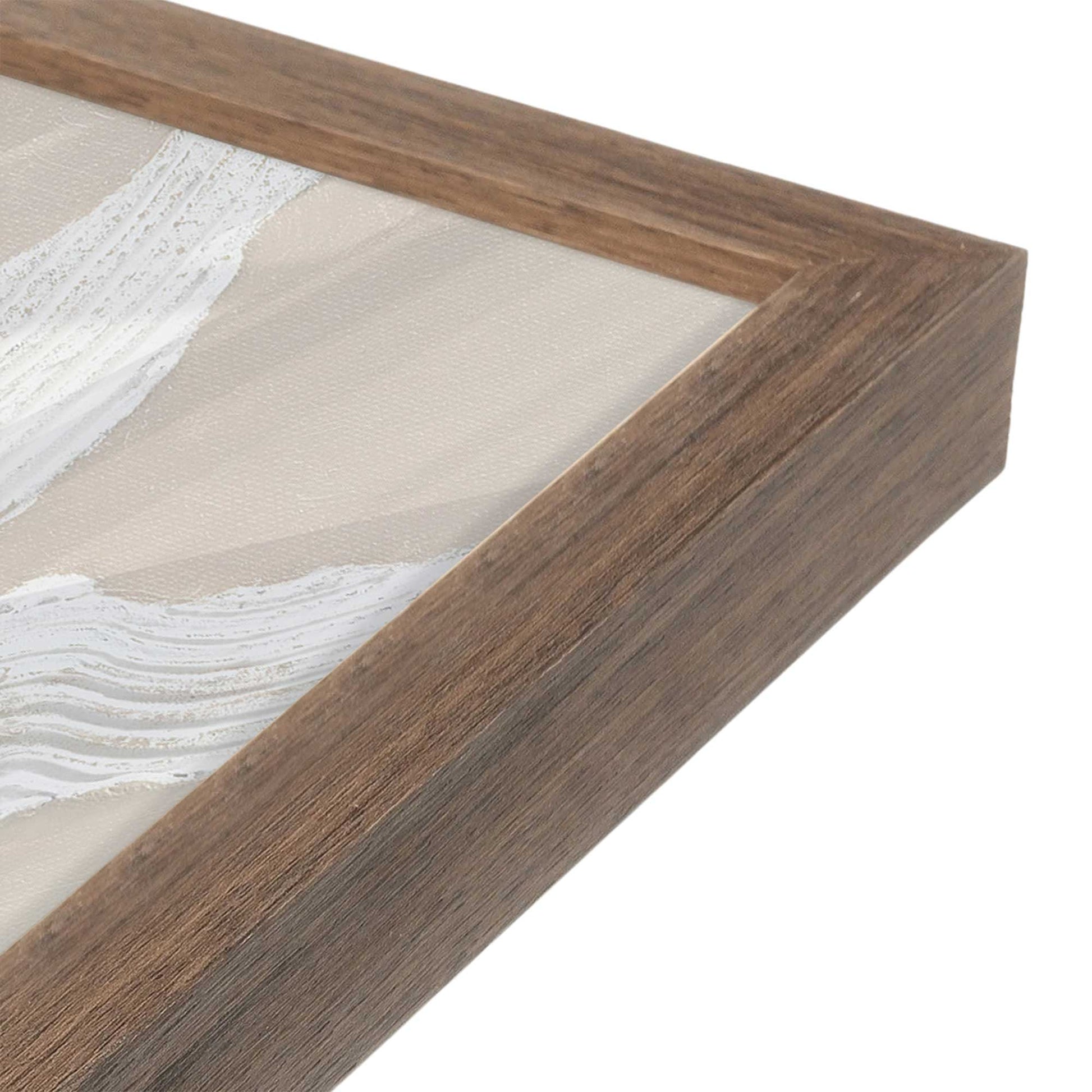 [Color:Walnut], Picture of art in a Walnut frame at an angle