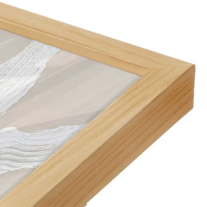 [Color:American Maple], Picture of art in a American Maple frame at an angle