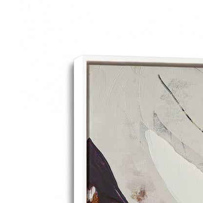 [Color:Opaque White], Picture of art in a White frame at an angle
