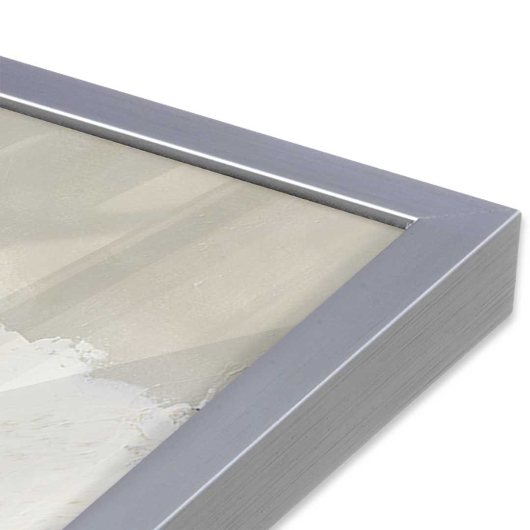 [Color:Polished Chrome], Picture of art in a Polished Chrome frame at an angle