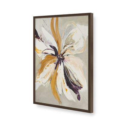 [Color:Brown], Picture of art in a Brown frame of the corner