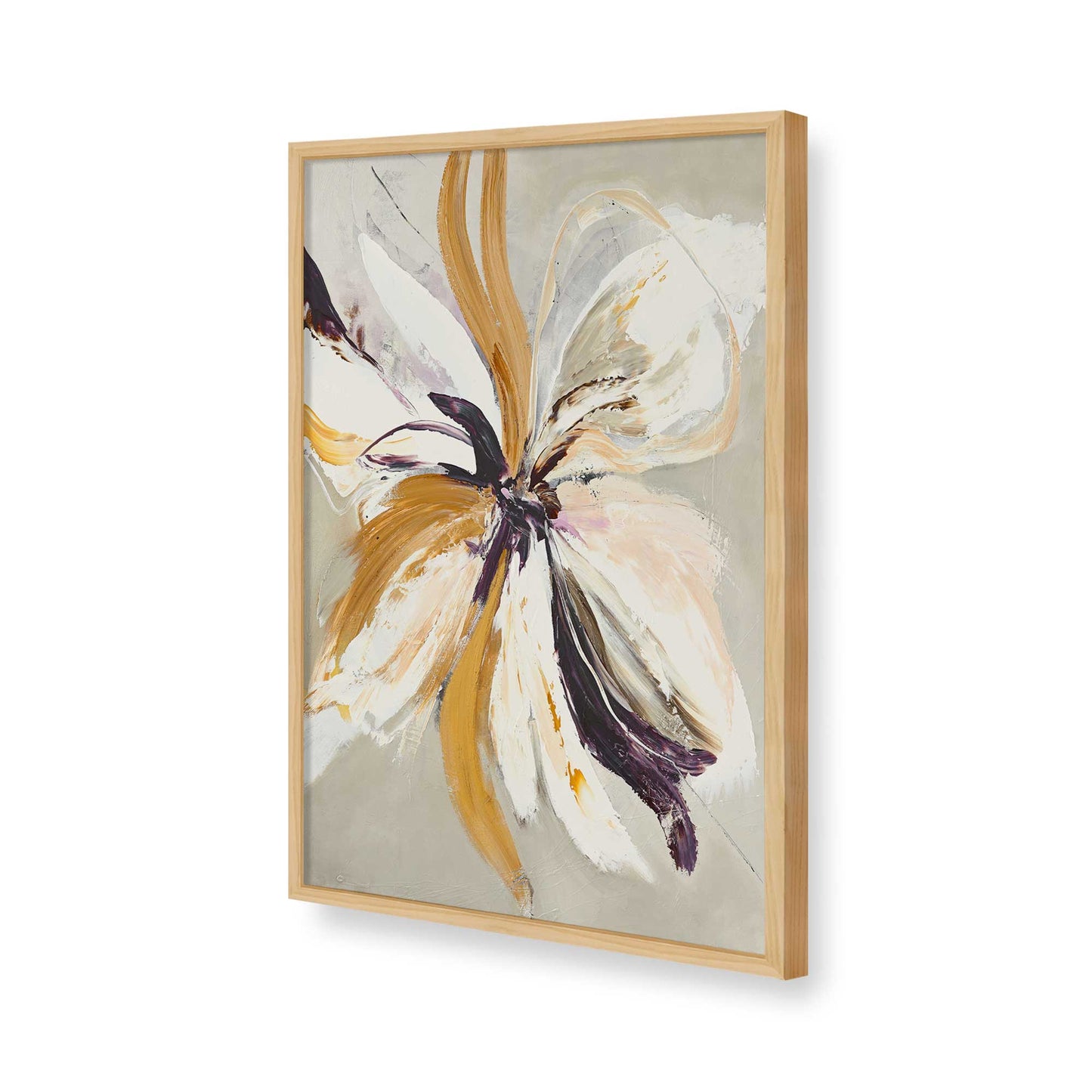 [Color:American Maple], Picture of art in a American Maple frame of the corner