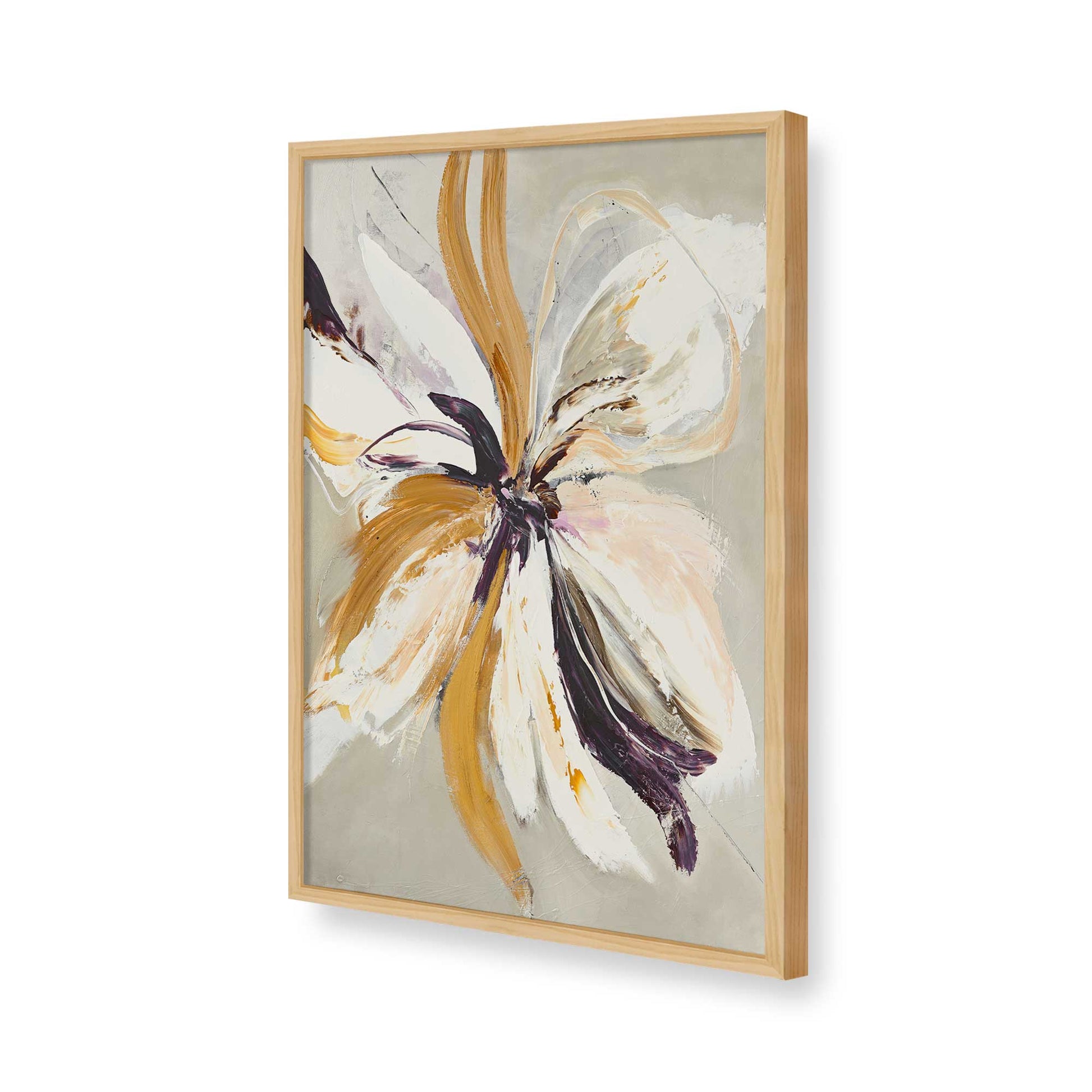 [Color:American Maple], Picture of art in a American Maple frame of the corner