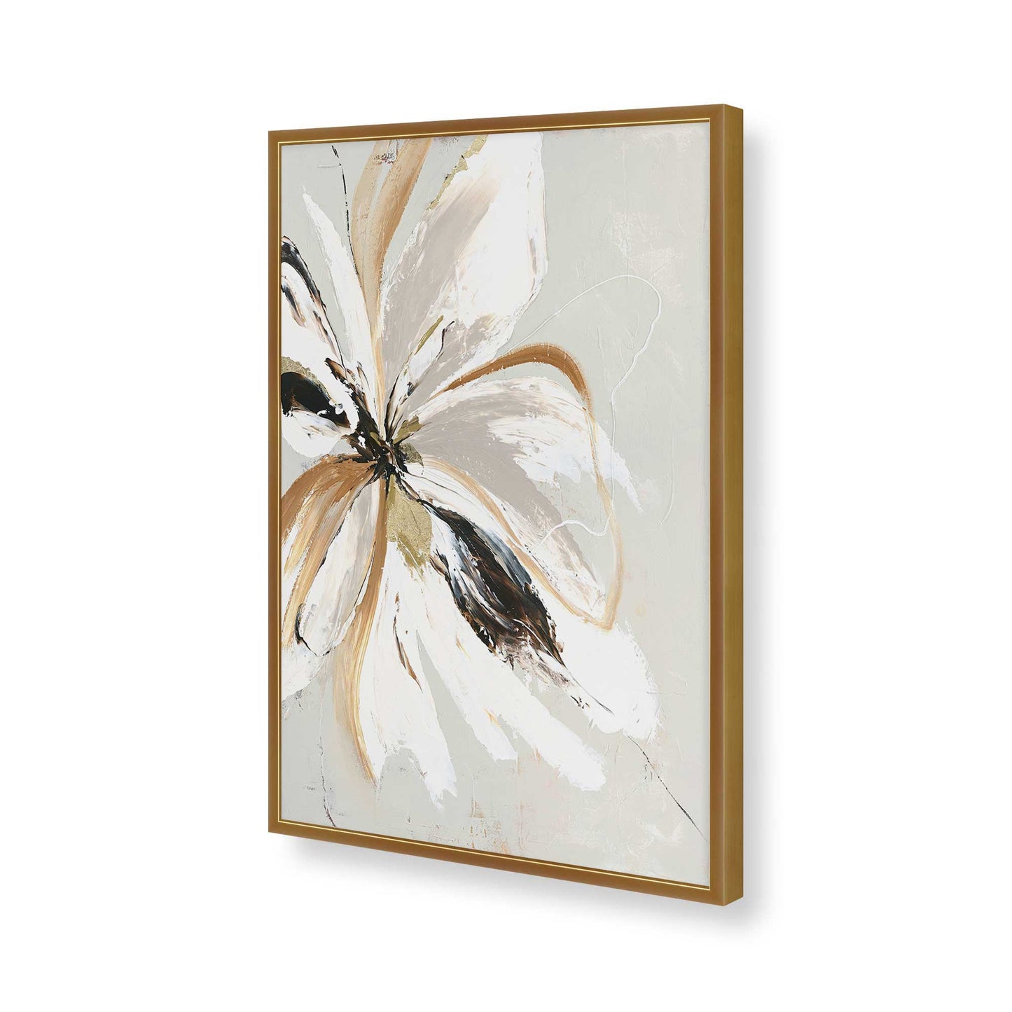 [Color:Polished Gold], Picture of art in a Polished Gold frame of the corner