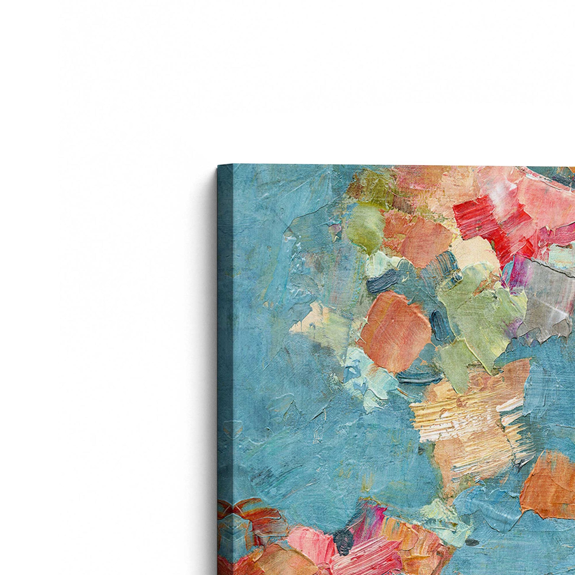 [Color:Stretched Canvas], Picture of the corner of the art