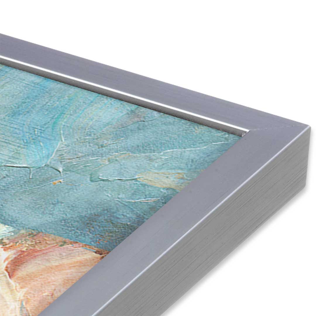 [Color:Polished Chrome], Picture of art in a Polished Chrome frame at an angle