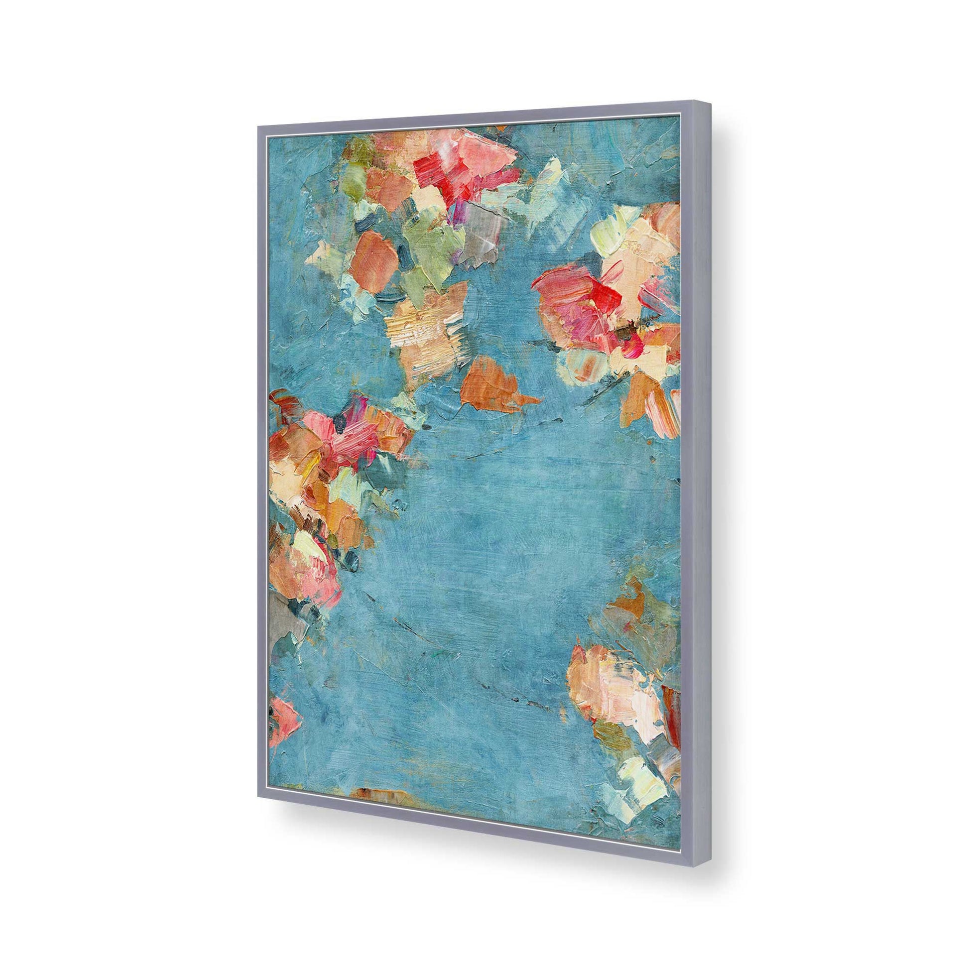 [Color:Polished Chrome], Picture of art in a Polished Chrome frame of the corner