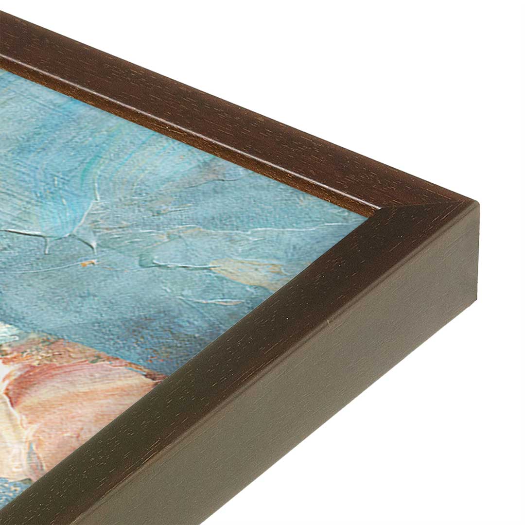 [Color:Belvinder Brown], Picture of art in a Belvinder Brown frame at an angle