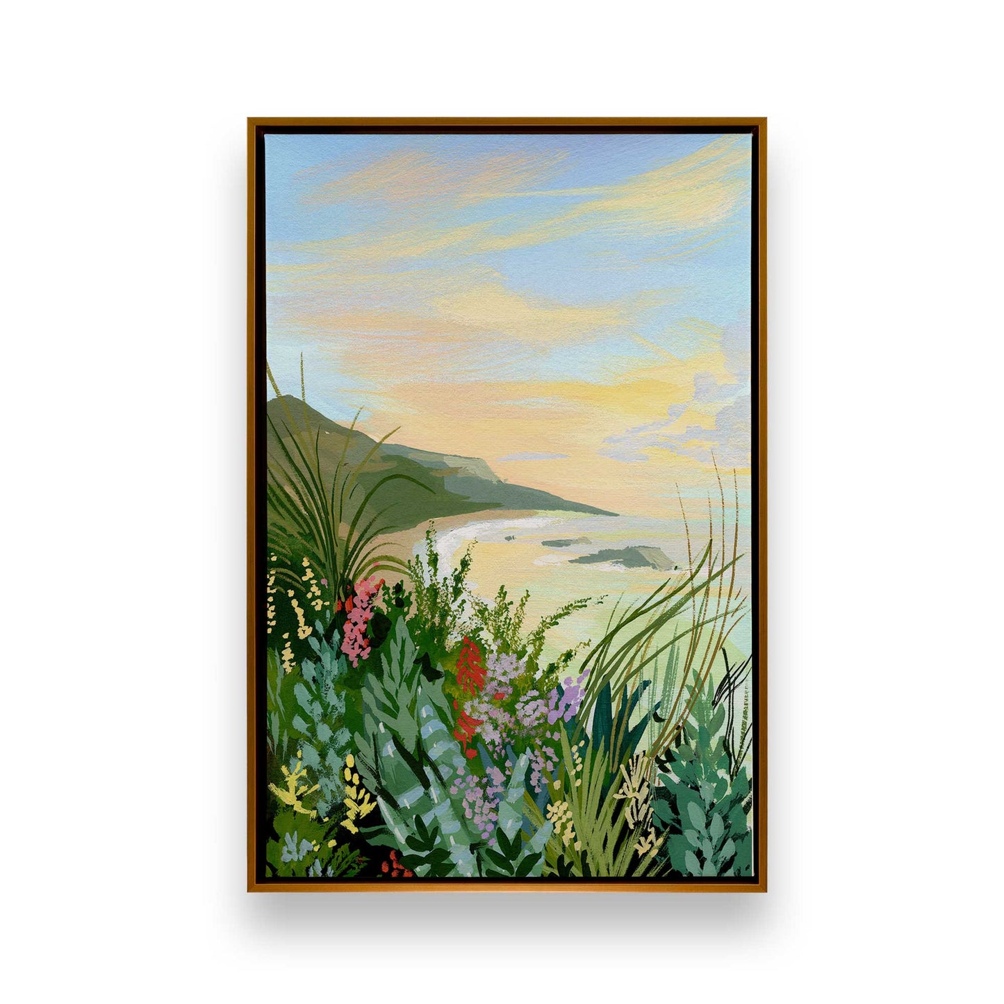 [Color:Polished Gold], Picture of art in a Polished Gold frame