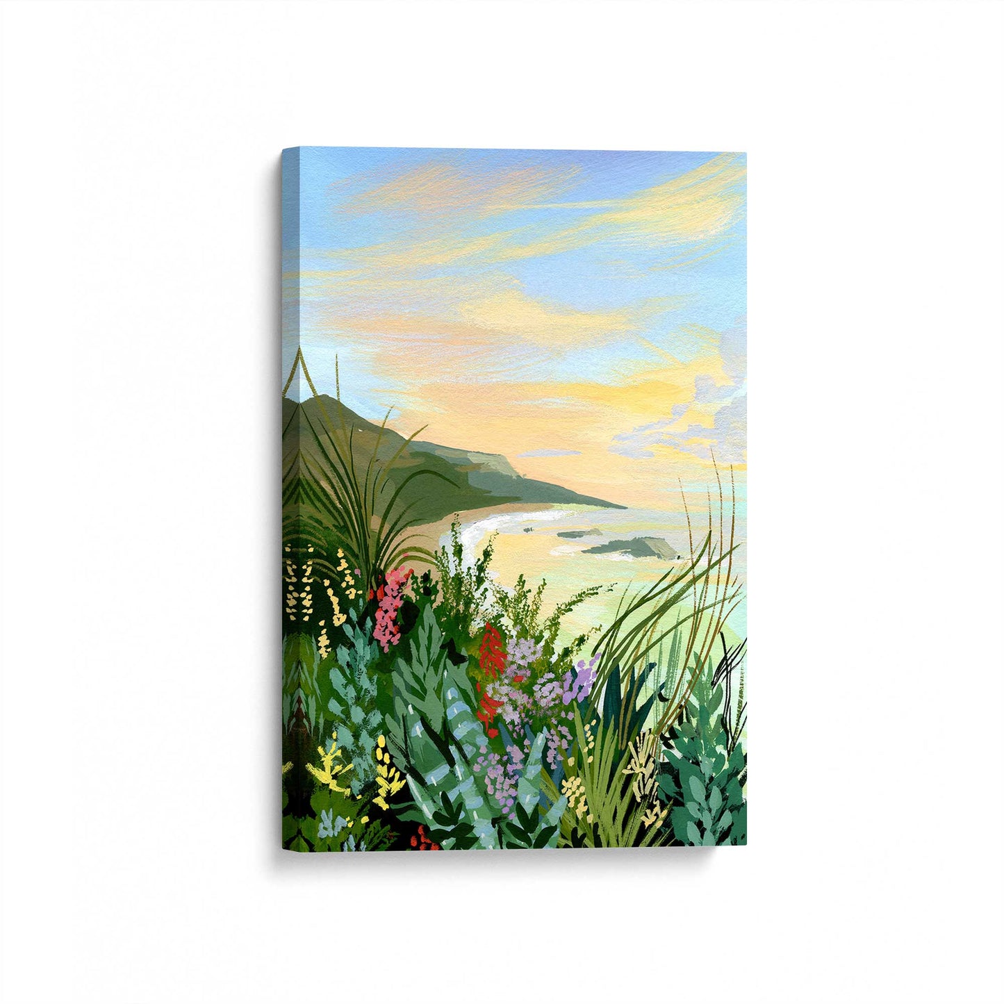 [Color:Stretched Canvas], Picture of art at an angle