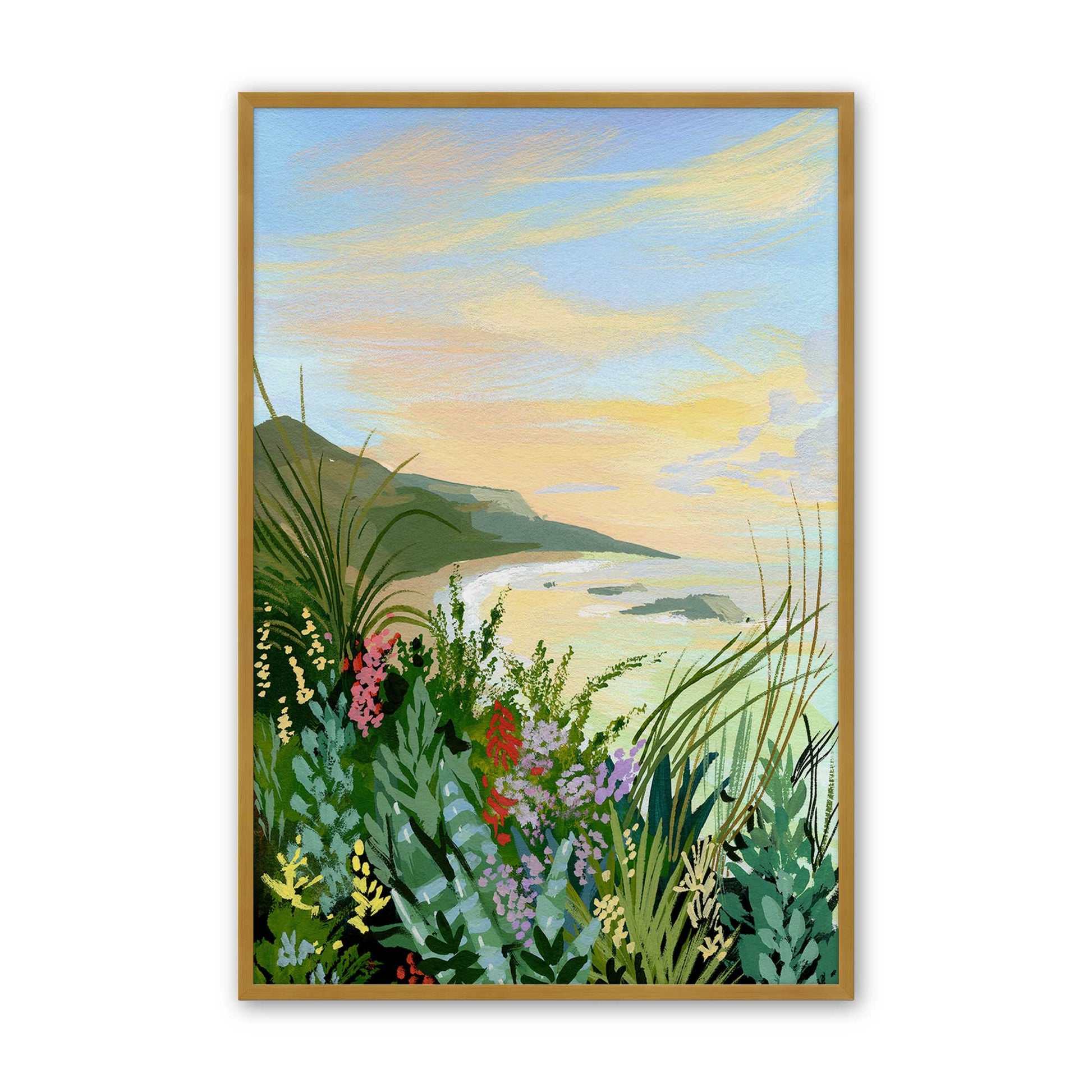 [Color:Polished Gold], Picture of art in a Polished Gold frame