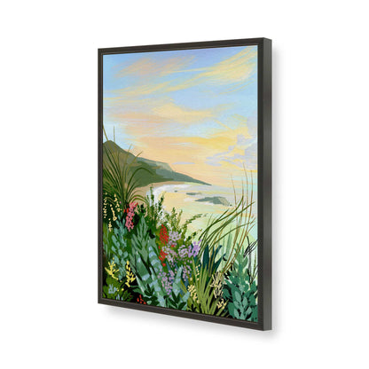[Color:Satin Black], Picture of art in a Satin Black frame of the corner