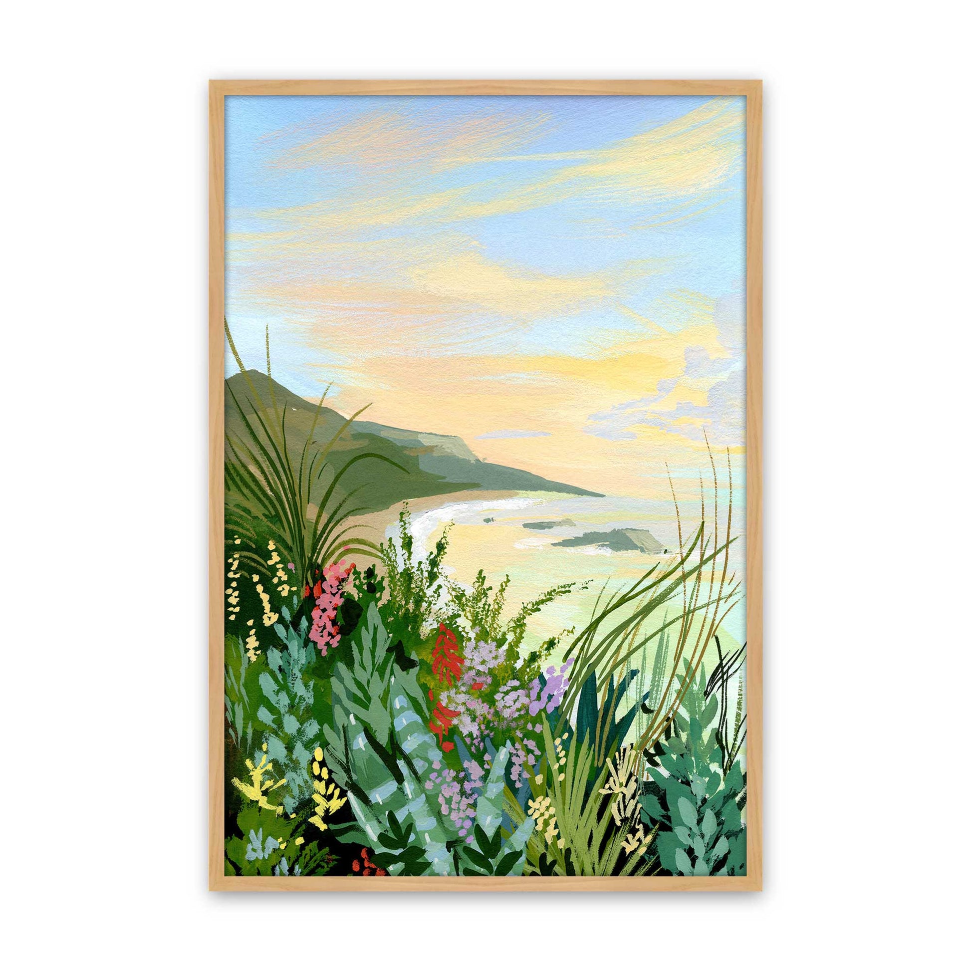 [Color:American Maple], Picture of art in a American Maple frame