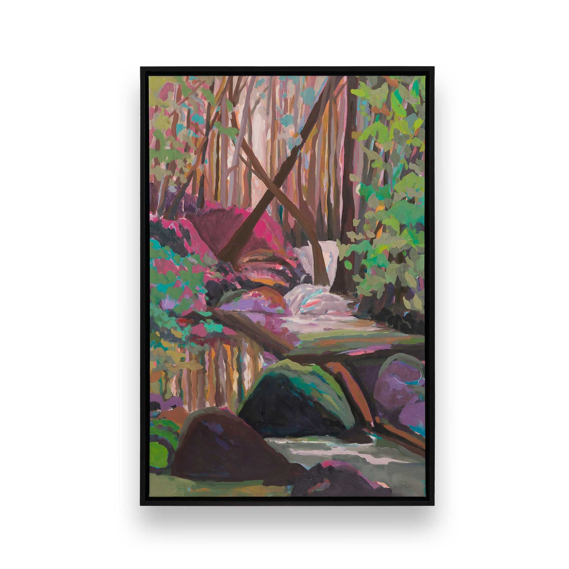 [Color:Satin Black], Picture of art in a Satin Black frame