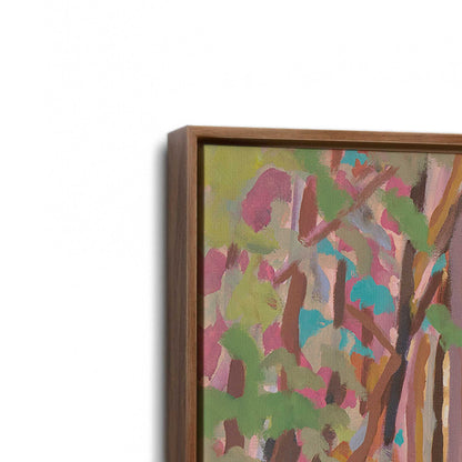 [Color:Walnut], Picture of art in a Walnut frame at an angle