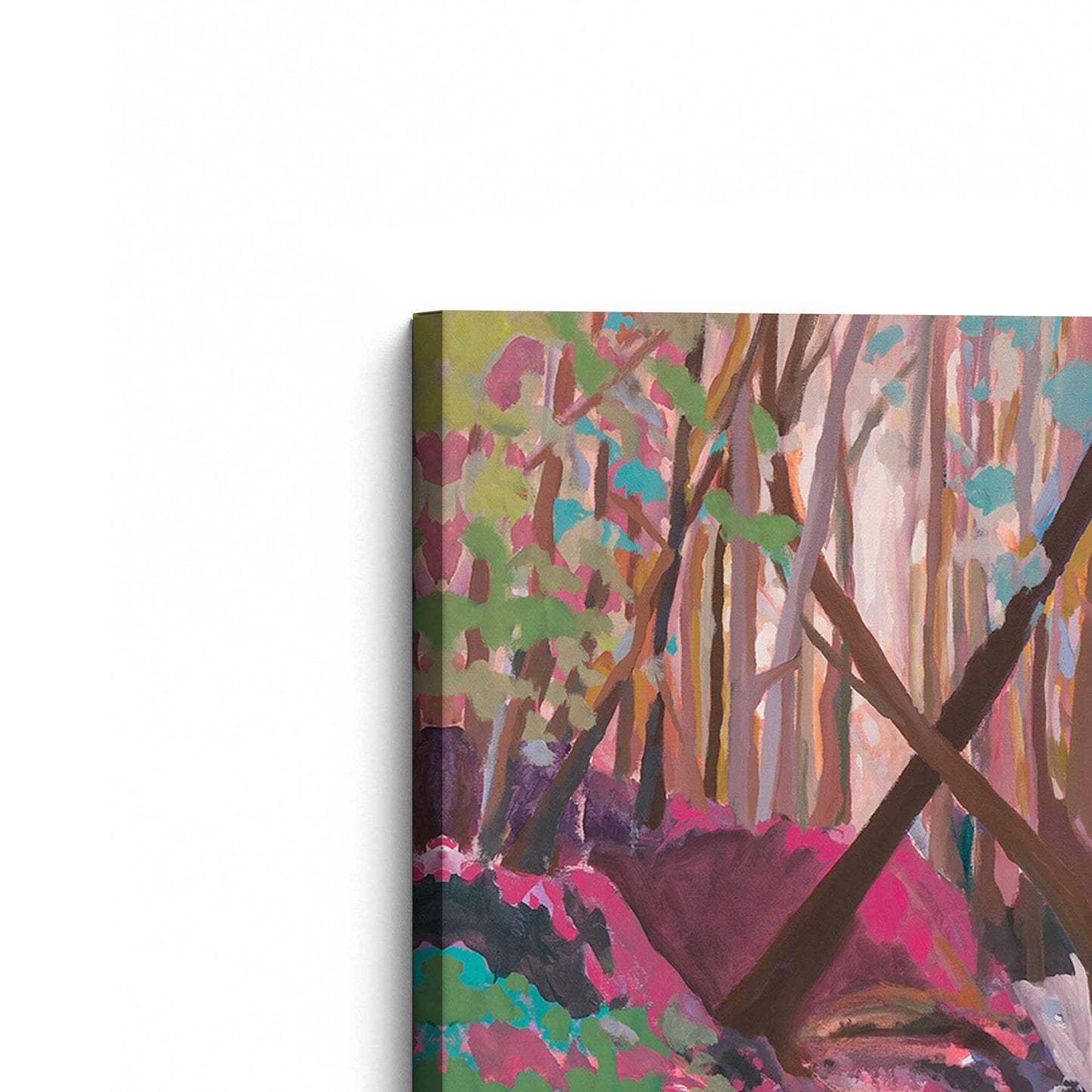[Color:Stretched Canvas], Picture of the corner of the art