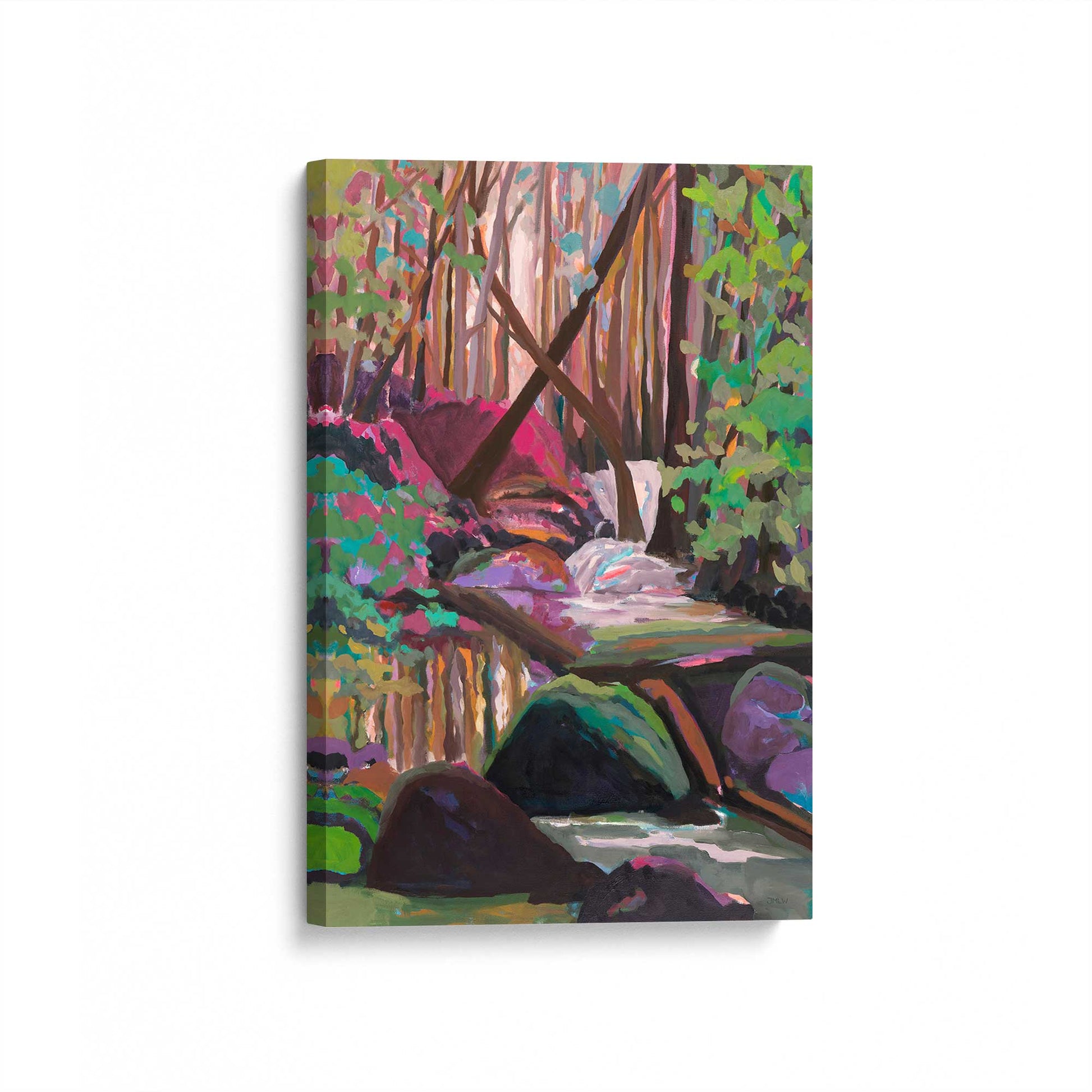 [Color:Stretched Canvas], Picture of art at an angle