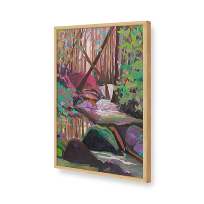 [Color:American Maple], Picture of art in a American Maple frame of the corner