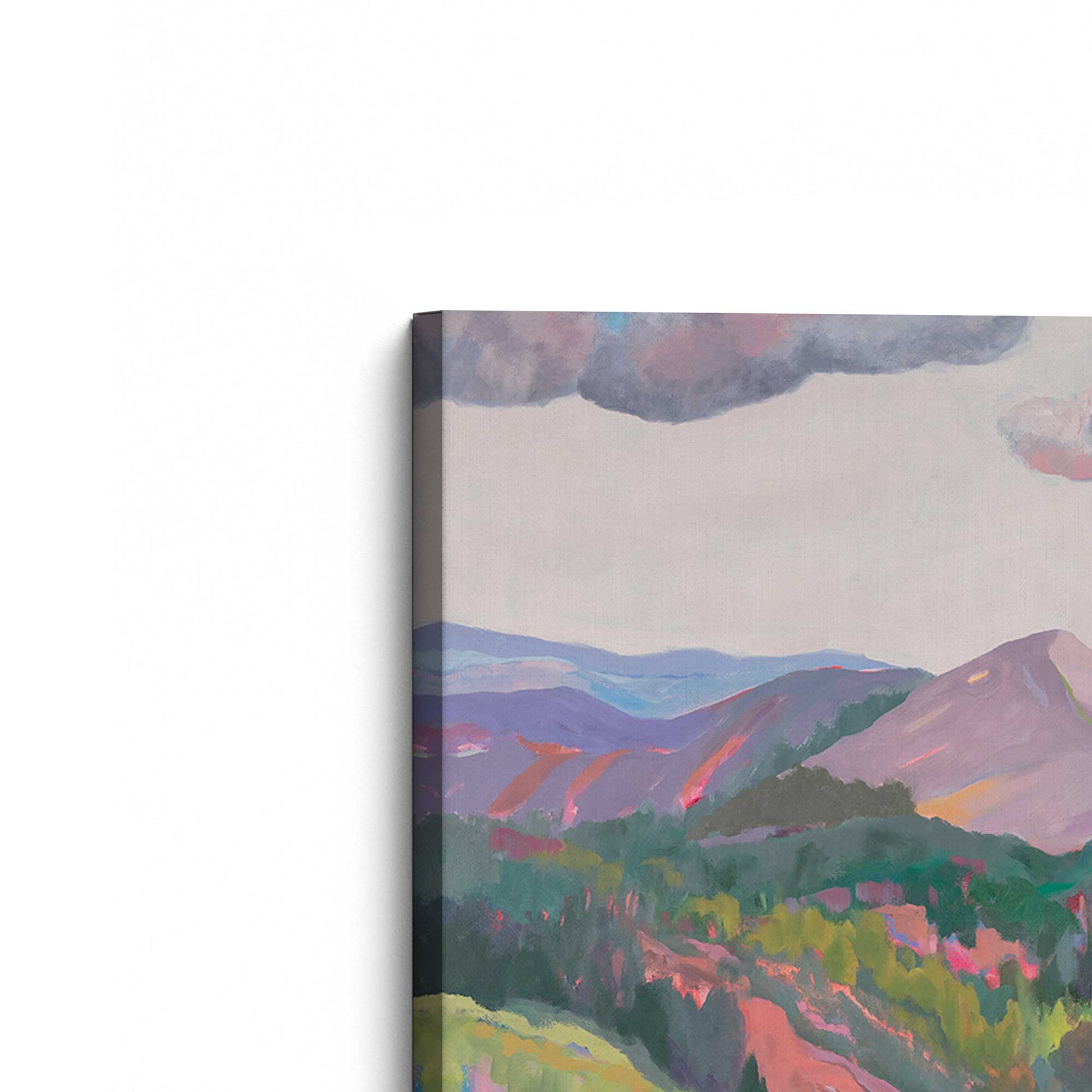 [Color:Stretched Canvas], Picture of the corner of the art