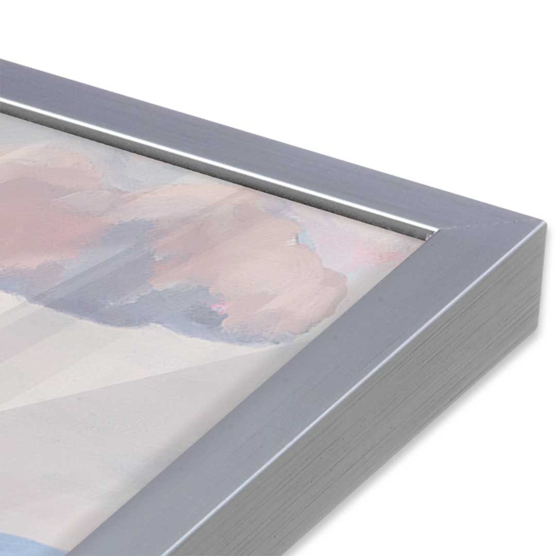 [Color:Polished Chrome], Picture of art in a Polished Chrome frame at an angle