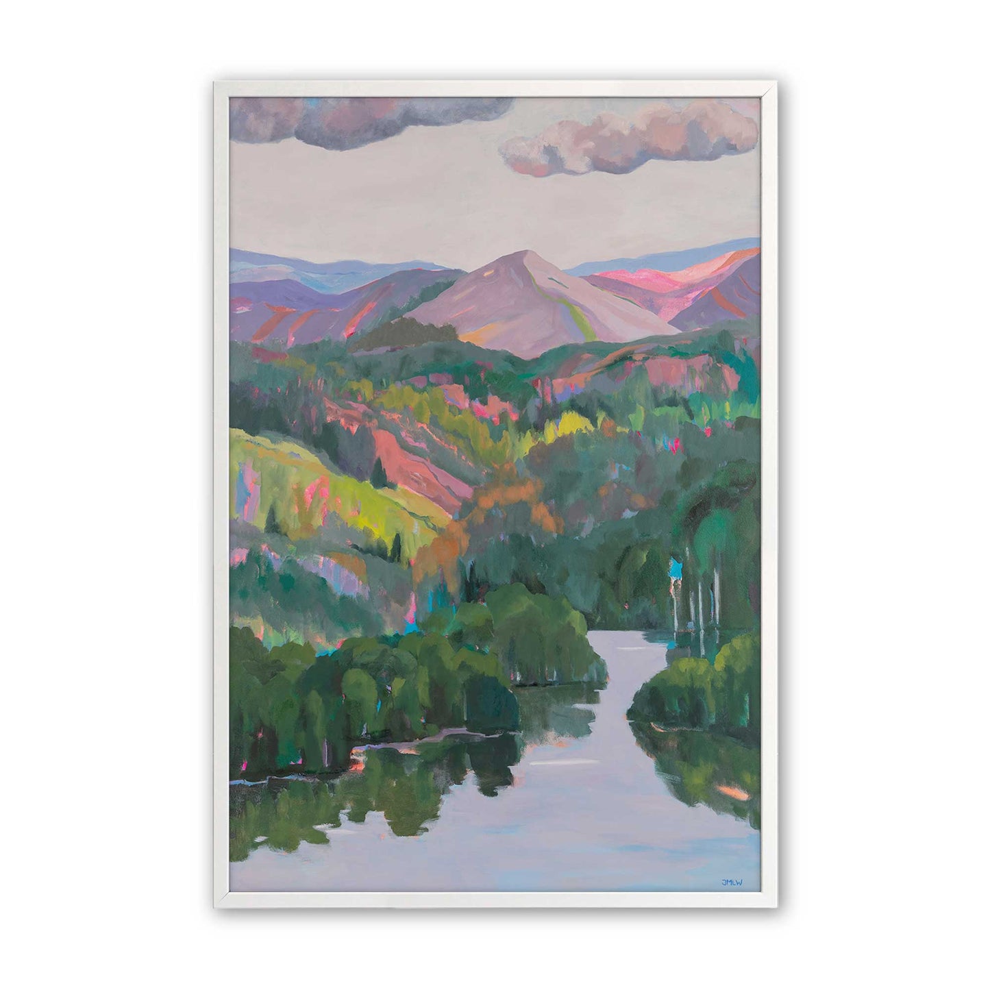 [Color:Opaque White], Picture of art in a Opaque White frame