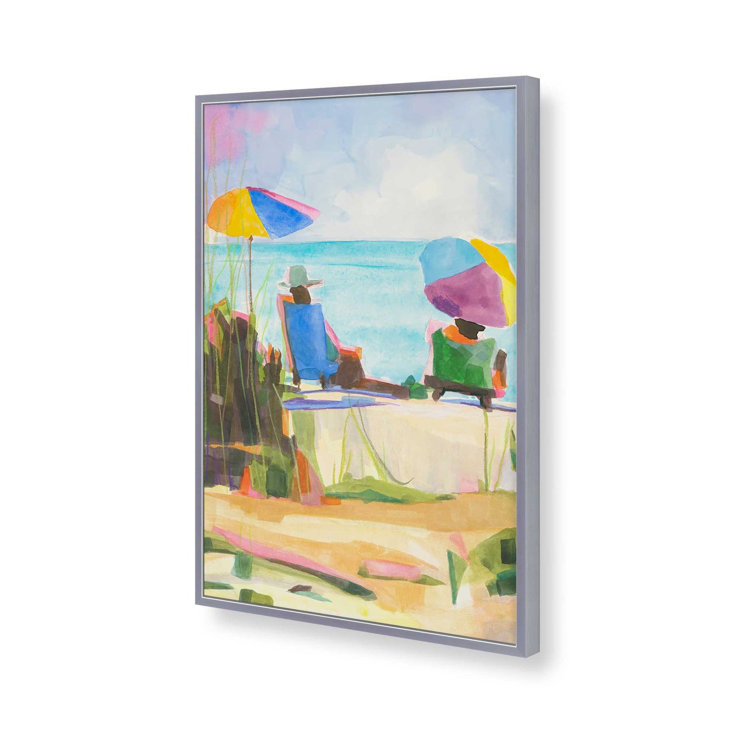 [Color:Polished Chrome], Picture of art in a Polished Chrome frame of the corner