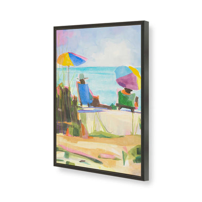 [Color:Satin Black], Picture of art in a Satin Black frame of the corner