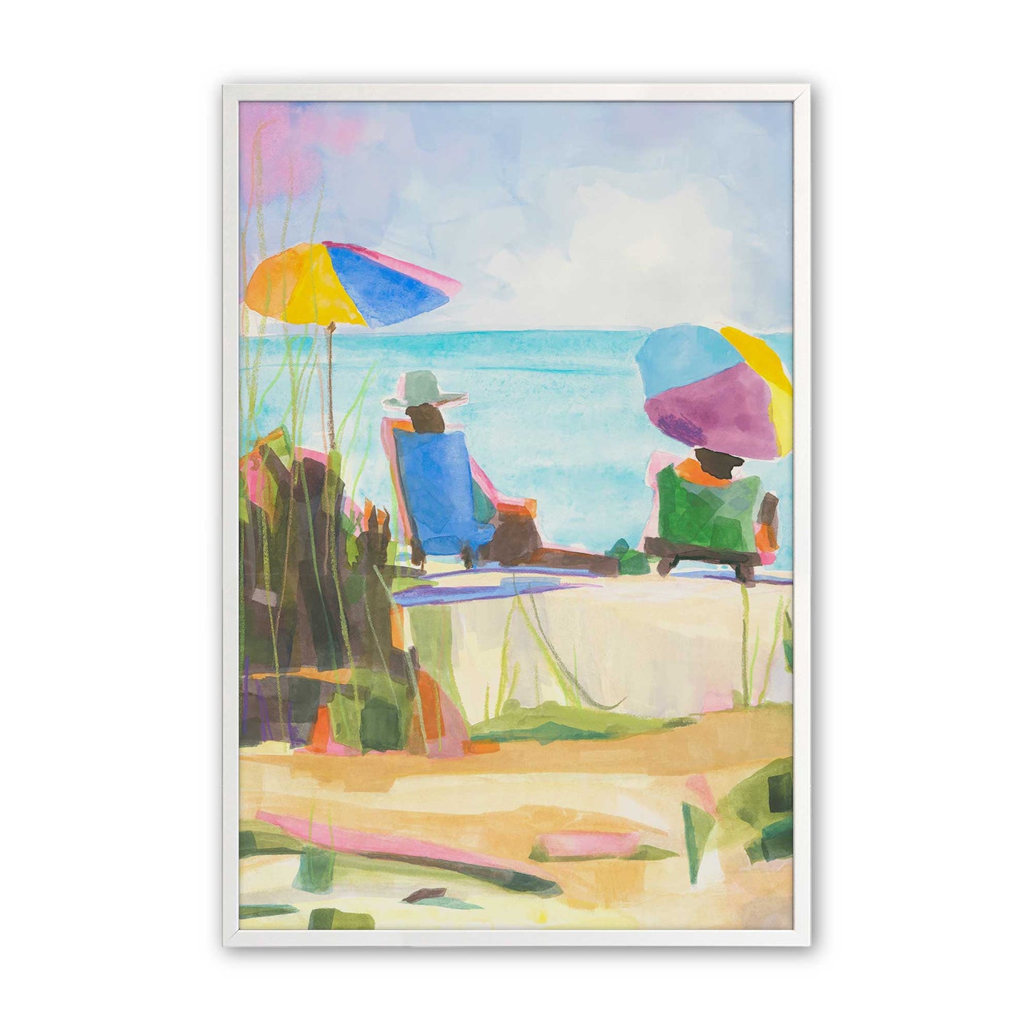 [Color:Opaque White], Picture of art in a Opaque White frame
