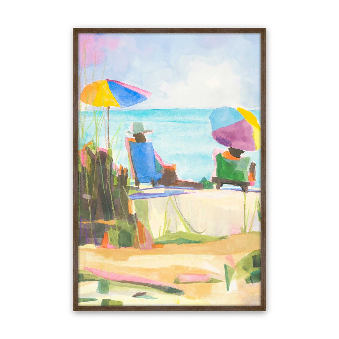 [Color:Walnut], Picture of art in a Walnut frame
