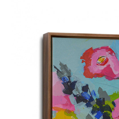[Color:Walnut], Picture of art in a Walnut frame at an angle