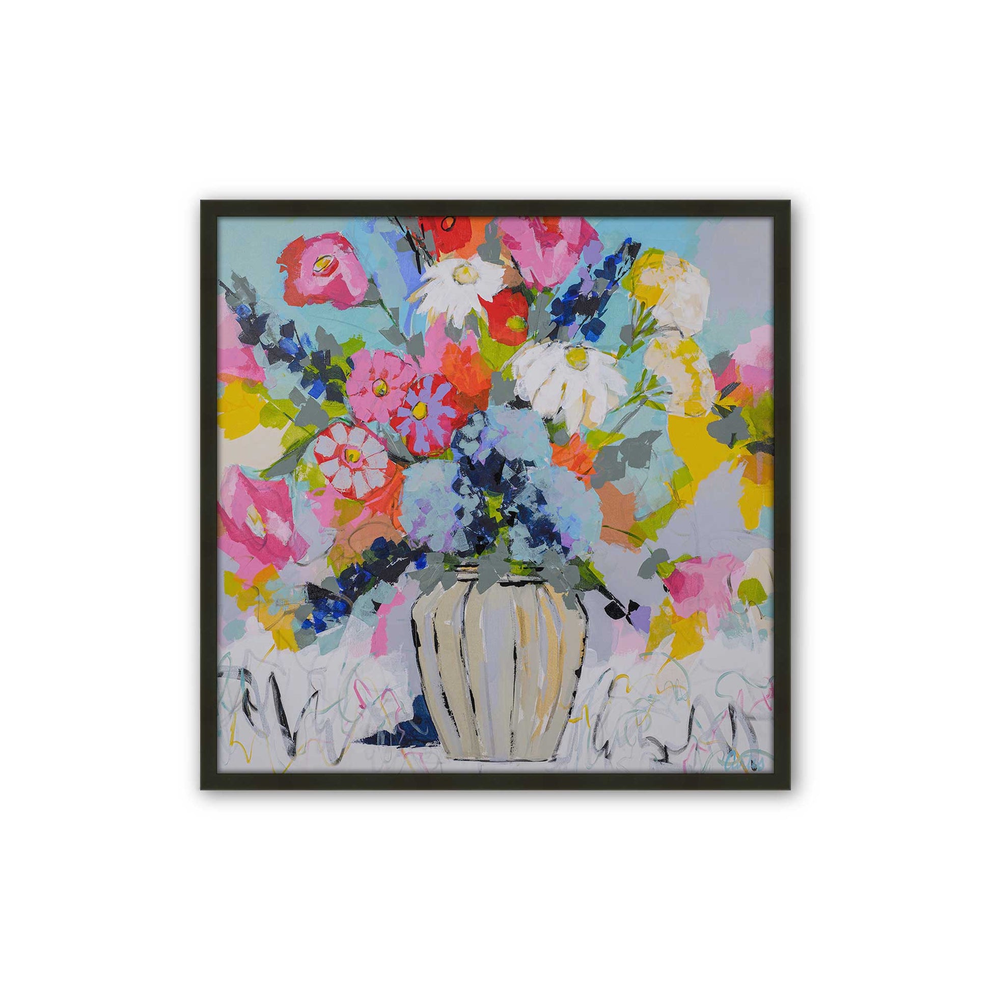 [Color:Satin Black], Picture of art in a Satin Black frame