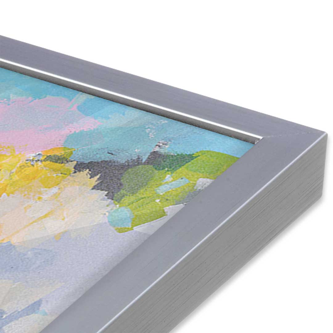 [Color:Polished Chrome], Picture of art in a Polished Chrome frame at an angle