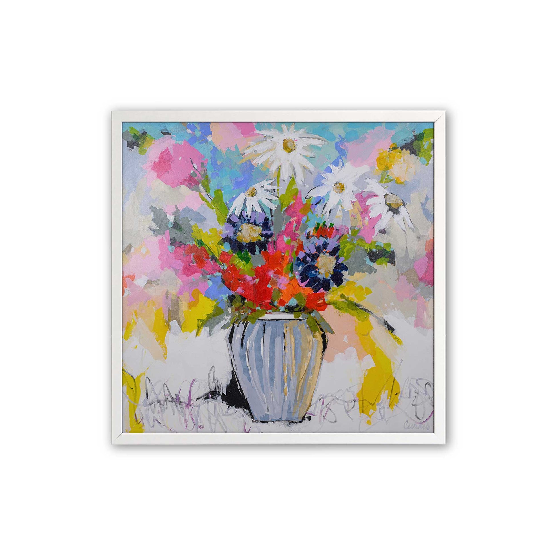 [Color:Opaque White], Picture of art in an Opaque White frame