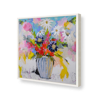 [Color:Opaque White], Picture of art in a Opaque White frame of the corner