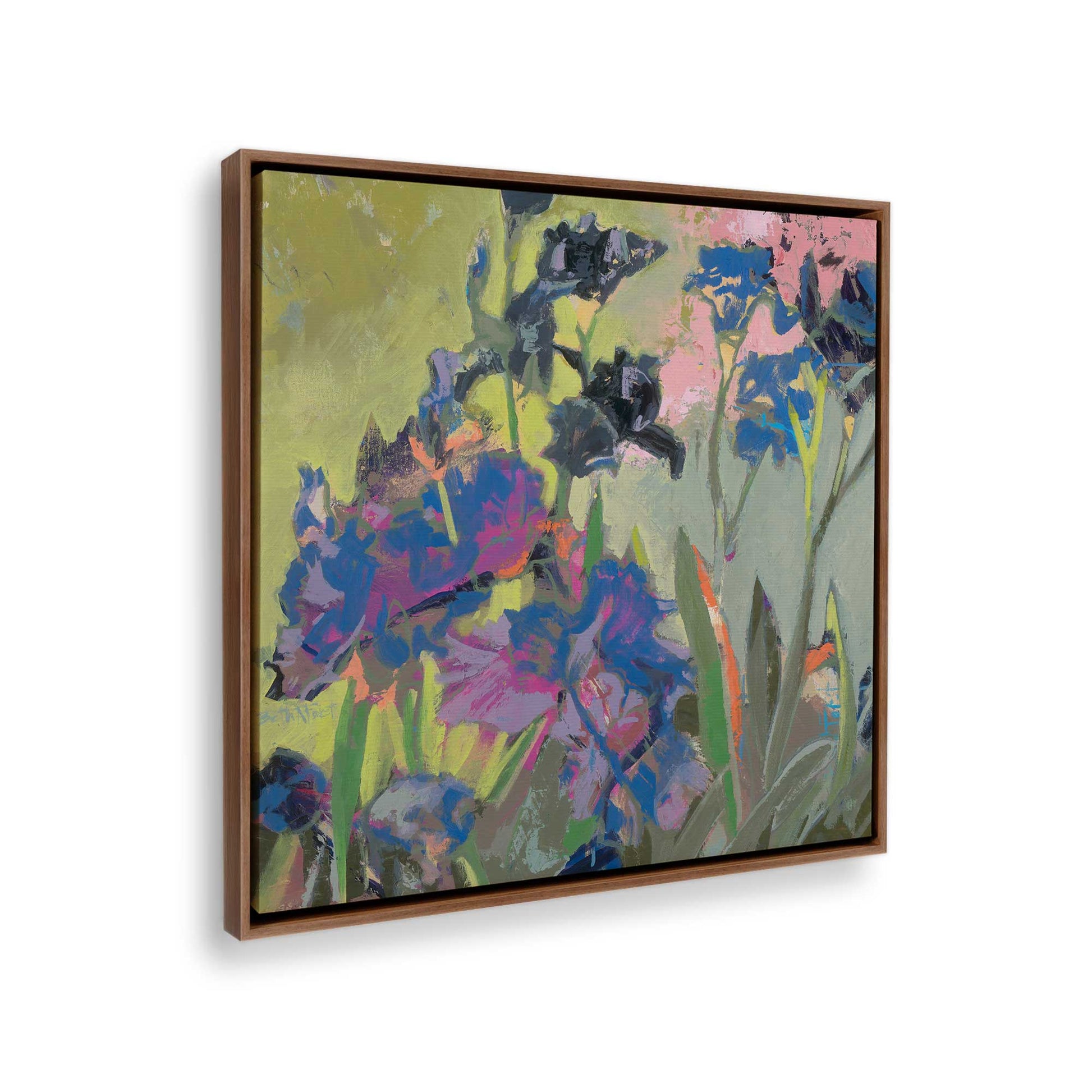 [Color:Walnut], Picture of the corner of the art
