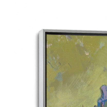 [Color:Polished Chrome], Picture of art in a Polished Chrome frame at an angle
