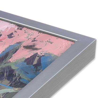 [Color:Polished Chrome], Picture of art in a Polished Chrome frame at an angle