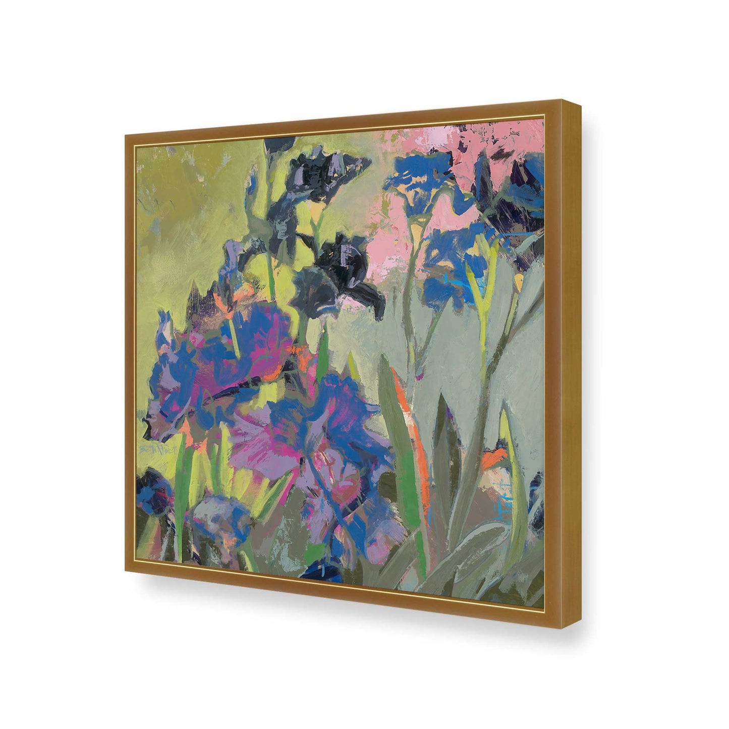 [Color:Polished Gold], Picture of art in a Polished Gold frame of the corner